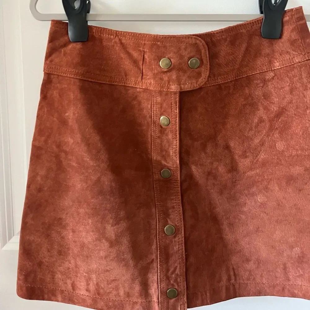 Urban Outfitters Cardiff Suede Mini Skirt Size S